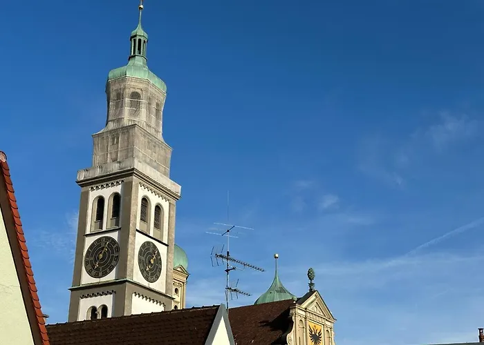 Truly - Direkt Am Rathausplatz, Dachterrasse Mit Blick Auf Perlachturm, Garage, Fahrstuhl Augsburg